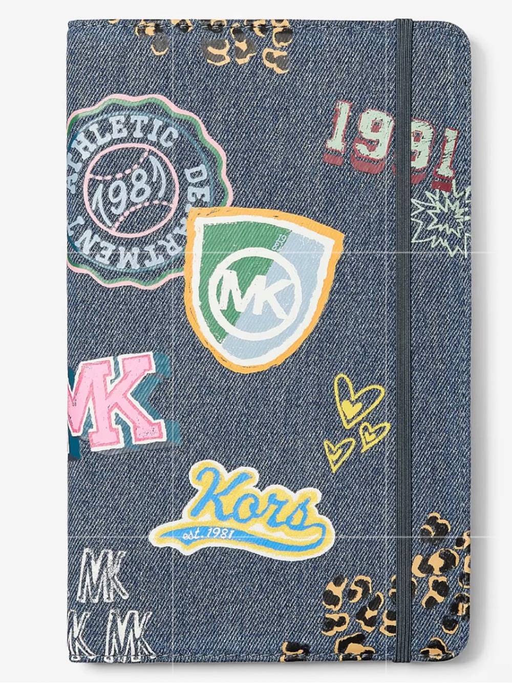 📘📙📗MICHAEL KORS MEDIUM EMBELLISHED DENIM NOTEBOOK 📙📗📘 NWT 📗📘📙